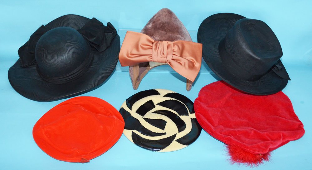 Large Collection of Vintage Hats (Dior, Saks, Etc) (1 of 8)