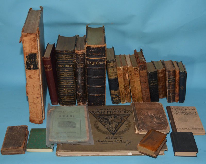 22 Antique Books (Bible (1 of 3)