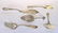 85: 5 Very Unusual Sterling silver serving pieces