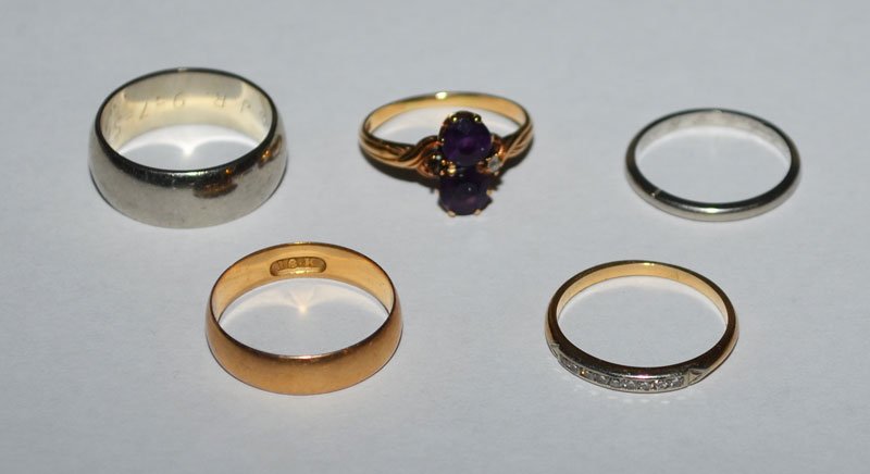 Lot of Miscellaneous 14k, 18k Gold Rings (1 of 1)