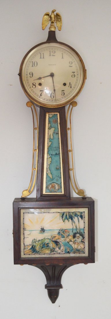 Vintage Ingraham Pirate Theme Banjo Clock (1 of 4)