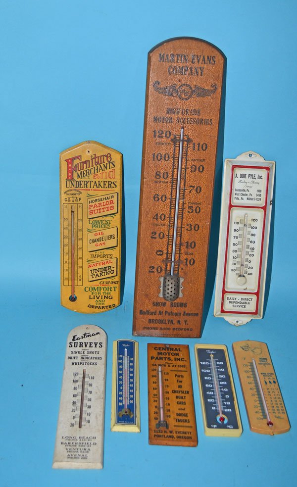 8 Vintage Advertising Thermometers (1 of 3)