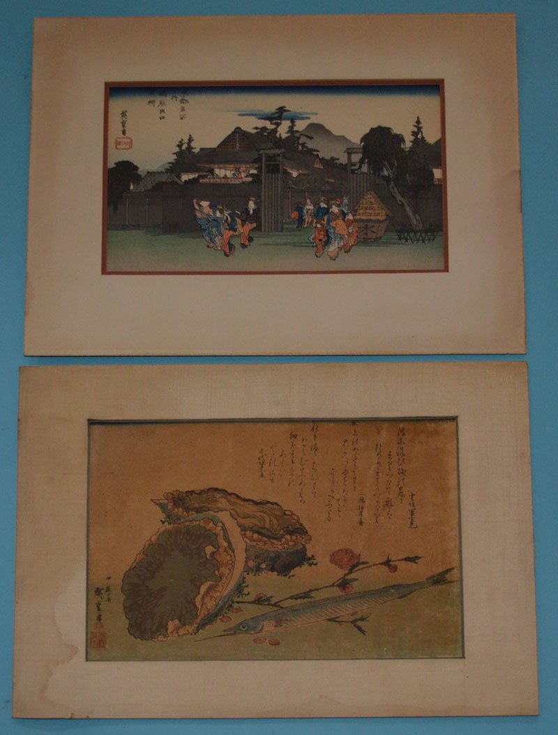 2 Antique Hiroshige Woodblock Prints (1 of 5)