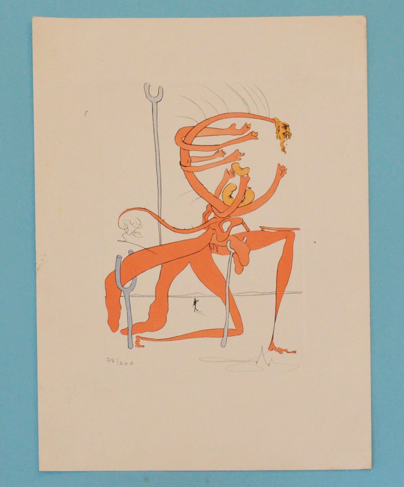 Salvador Dali Signed & Numbered Lithograph (1 of 3)