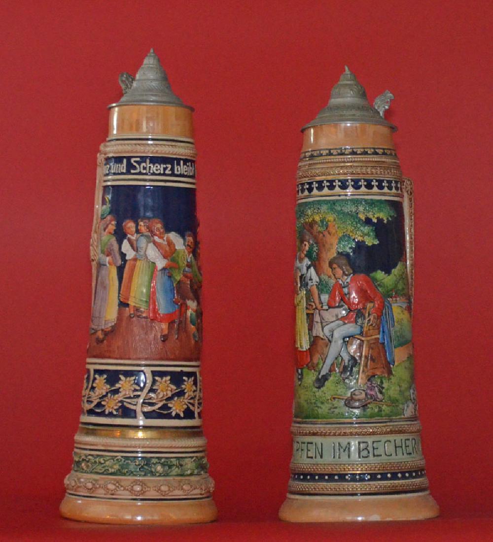 Pr of Monumental German Beer Steins (1 of 3)