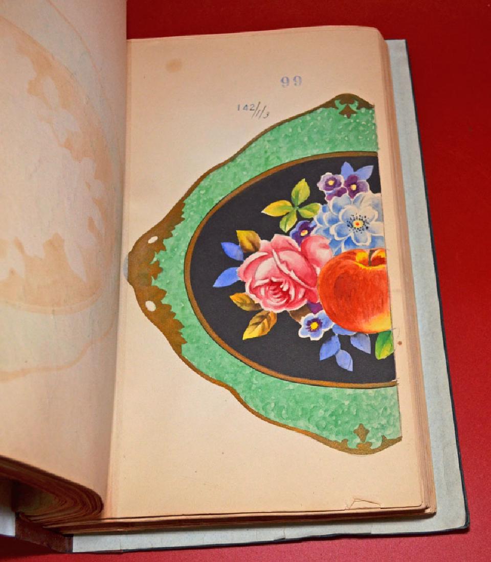 1931 Hand Painted Book of Noritake China Patterns (1 of 5)