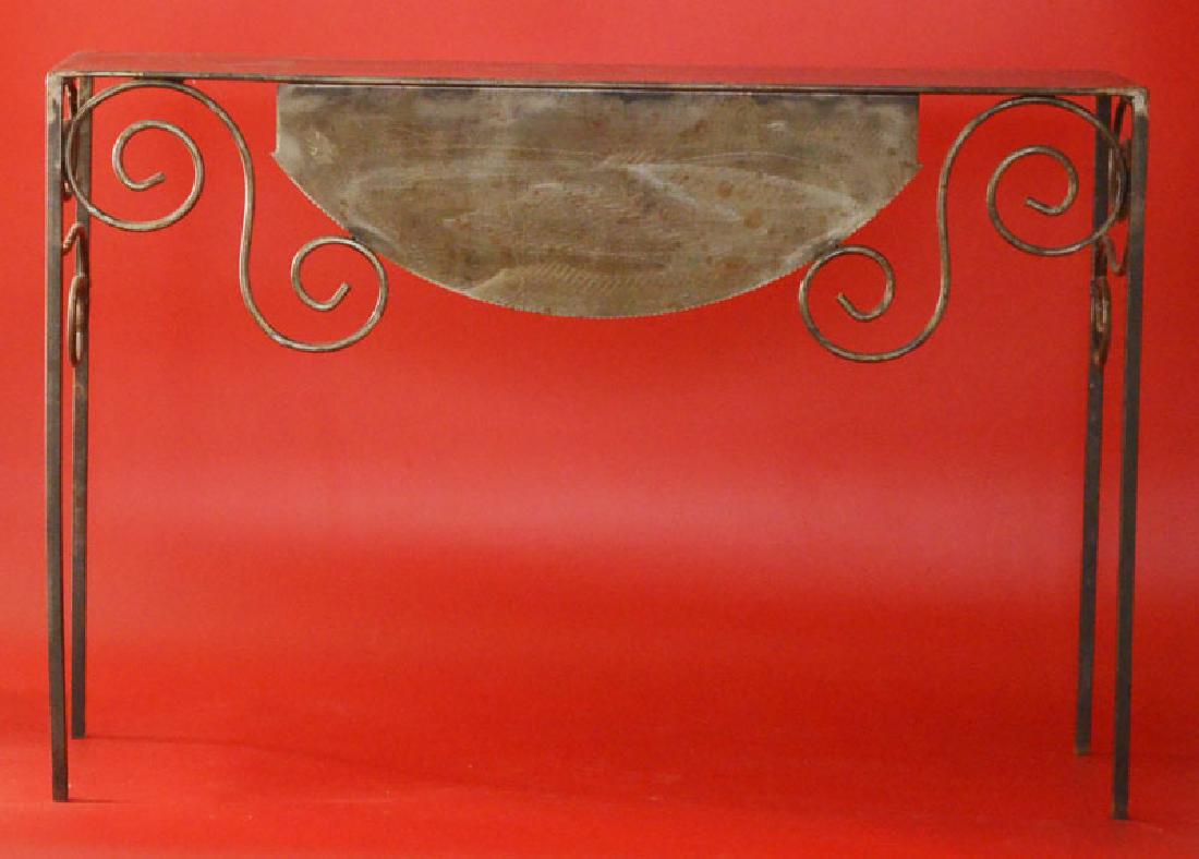 Pr of Carol Laufer Industrial Cut Steel Consoles Tables (1 of 1)