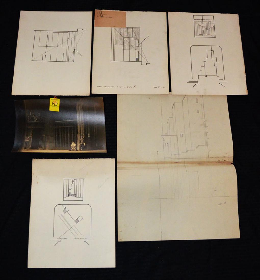 Lee Simonson -Gordon Craig  Modernist Theatre Sketches (1 of 8)