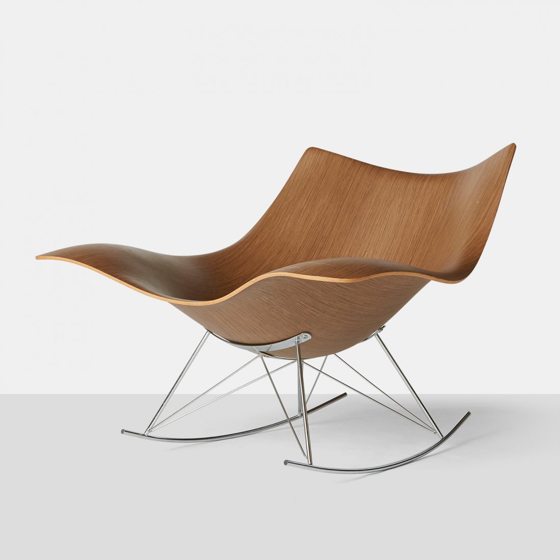 Thomas Pedersen, "Stingray" Rocking Chair: Created by Thomas Pedersen, the “Stingray” chair is a modern take on the traditional rocking chair and allows for a number of different seating positions. So called, because of it’s resemblance