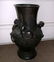 1286: Large Kuang Hsü Bronze-Patinated, Cast-Iron Vase