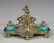24: French Art Nouveau Bronze Double Encrier