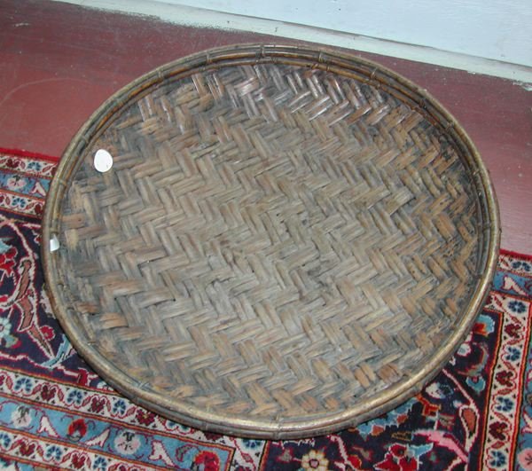 Provincial Woven Splint Winnowing Basket
