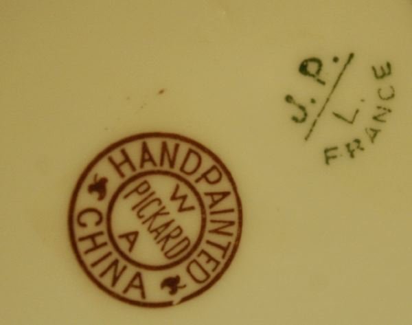 Two French Hand-Painted Porcelain Bowls, - 2