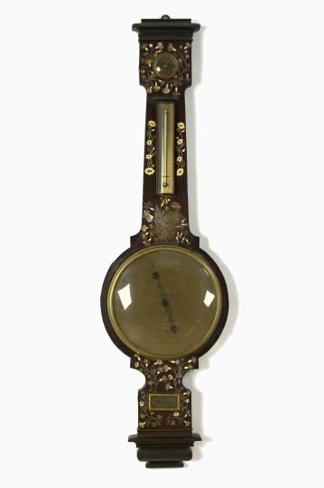 G. Tagliabue, NY, Papier-Mache and Wood Clock