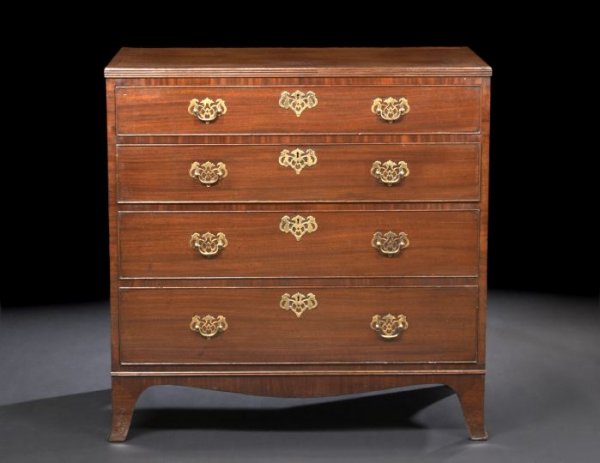 George III-Style Mahogany Chest,
