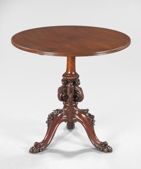 Victorian Mahogany Circular Tea Table,