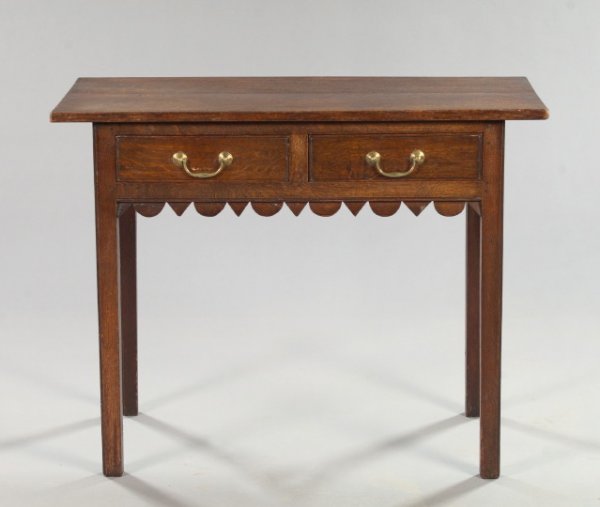 George III-Style Oak Library Table,