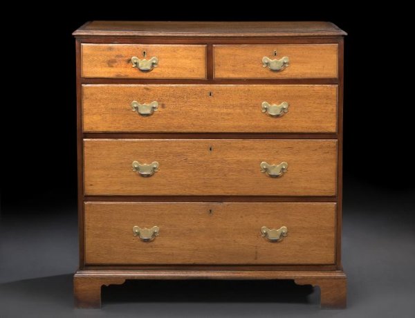 George III Mahogany Chest,