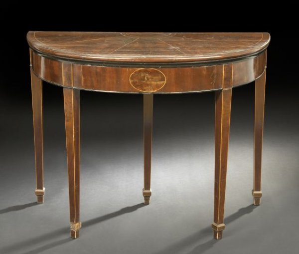 George III Mahogany Games Table,