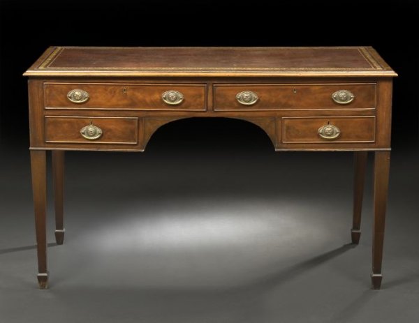 George III Mahogany Writing Table,