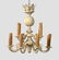511: Continental Cast-Iron and Brass Chandelier - 2