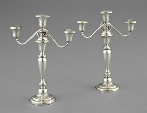 Frank M. Whiting Sterling Silver Candelabra