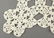 Two White Cotton Crochet Bed Covers, - 2