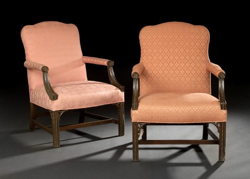 George III-Style Mahogany Gainsborough Chairs