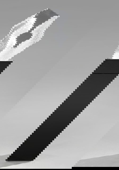 Michael Wilkinson (American, Contemporary): Michael Wilkinson (American, Contemporary) "Lodestone", an acrylic sculpture, signed, numbered and dated "Wilkinson, copyrighted 2000, 113/300", raised on a custom black-lacquered pedestal, sculpture