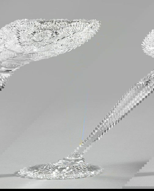 Opulent American BrilliantCut Glass Compote Jul 25, 2010 New
