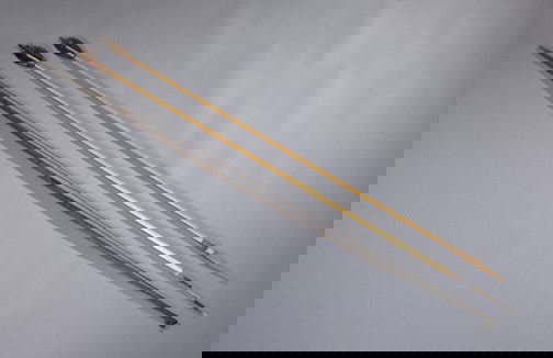 Huaorani Indian Bow and Two Arrows,: Huaorani Indian Bow and Two Arrows, one arrow for fishing, l. 64", and one for hunting, l. 68", bow l. 68". The Huaorani Indians are known as "The Warriors of the Amazon"; there are less than 2,000 kn