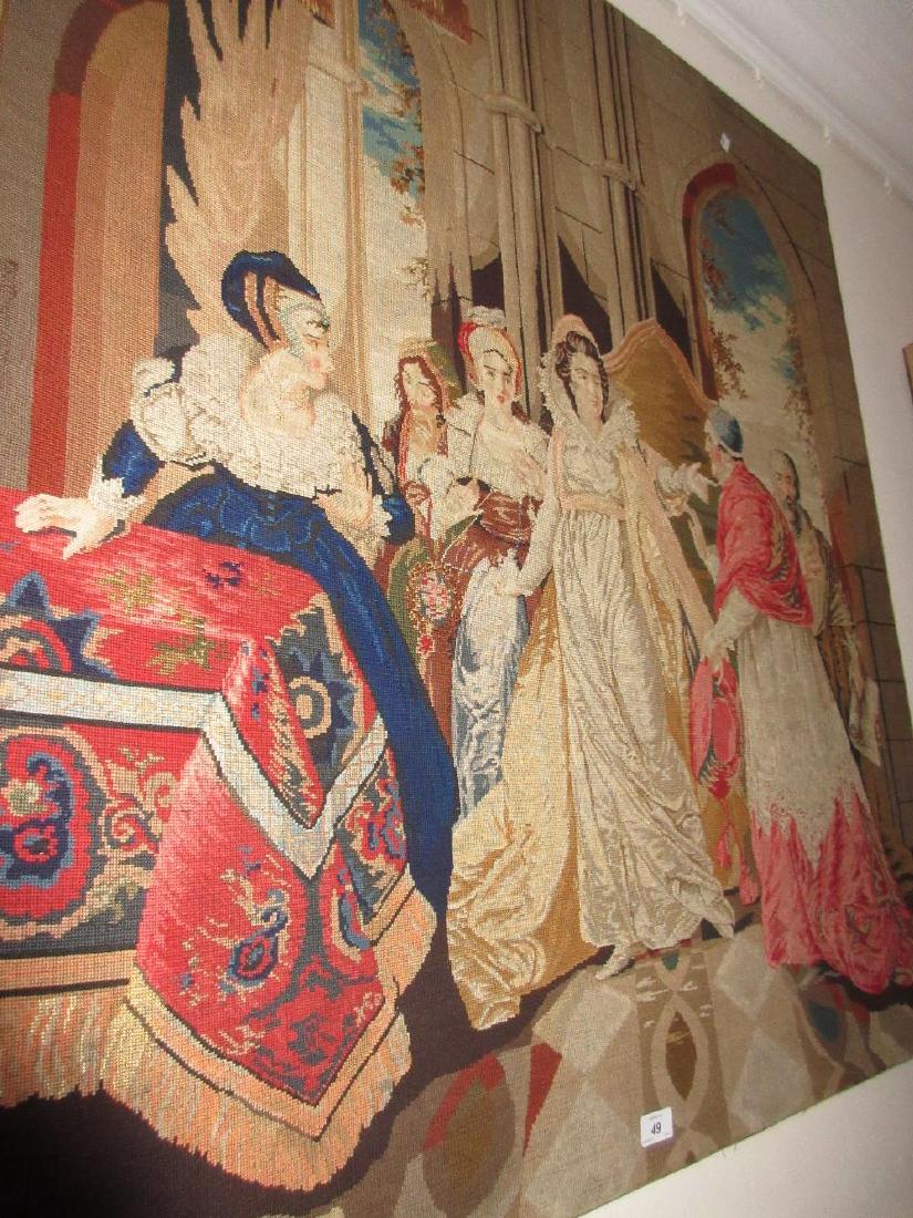 Large late 19th / early 20th Century framed woolwork (1 of 2)