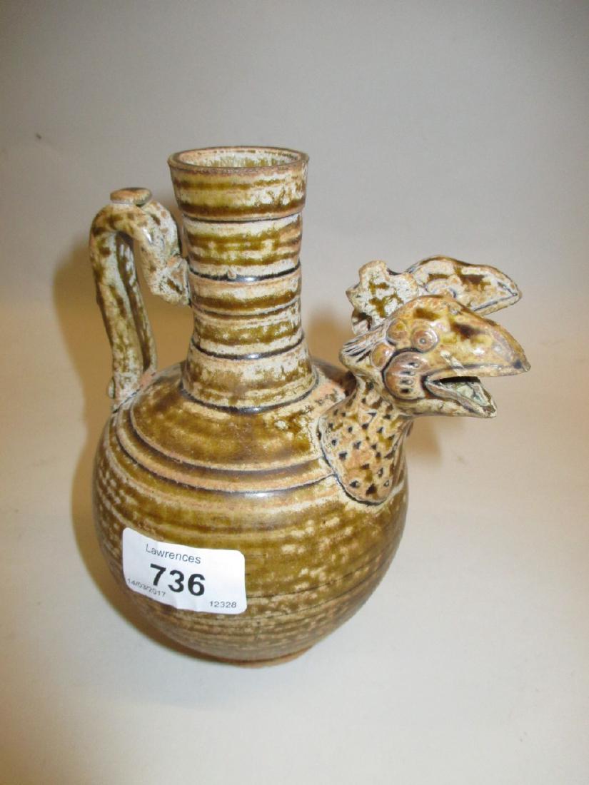 Continental terracotta baluster form jug with double (1 of 1)