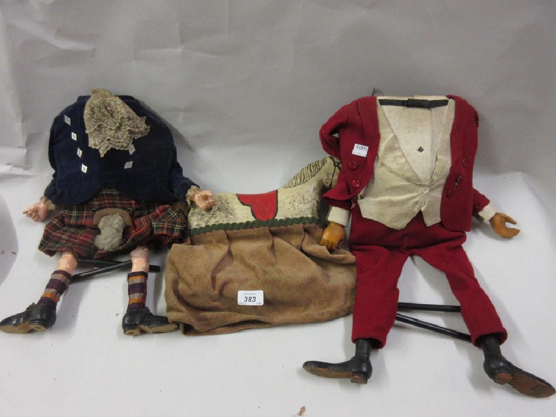 Box containing a quantity of various puppets together (1 of 2)