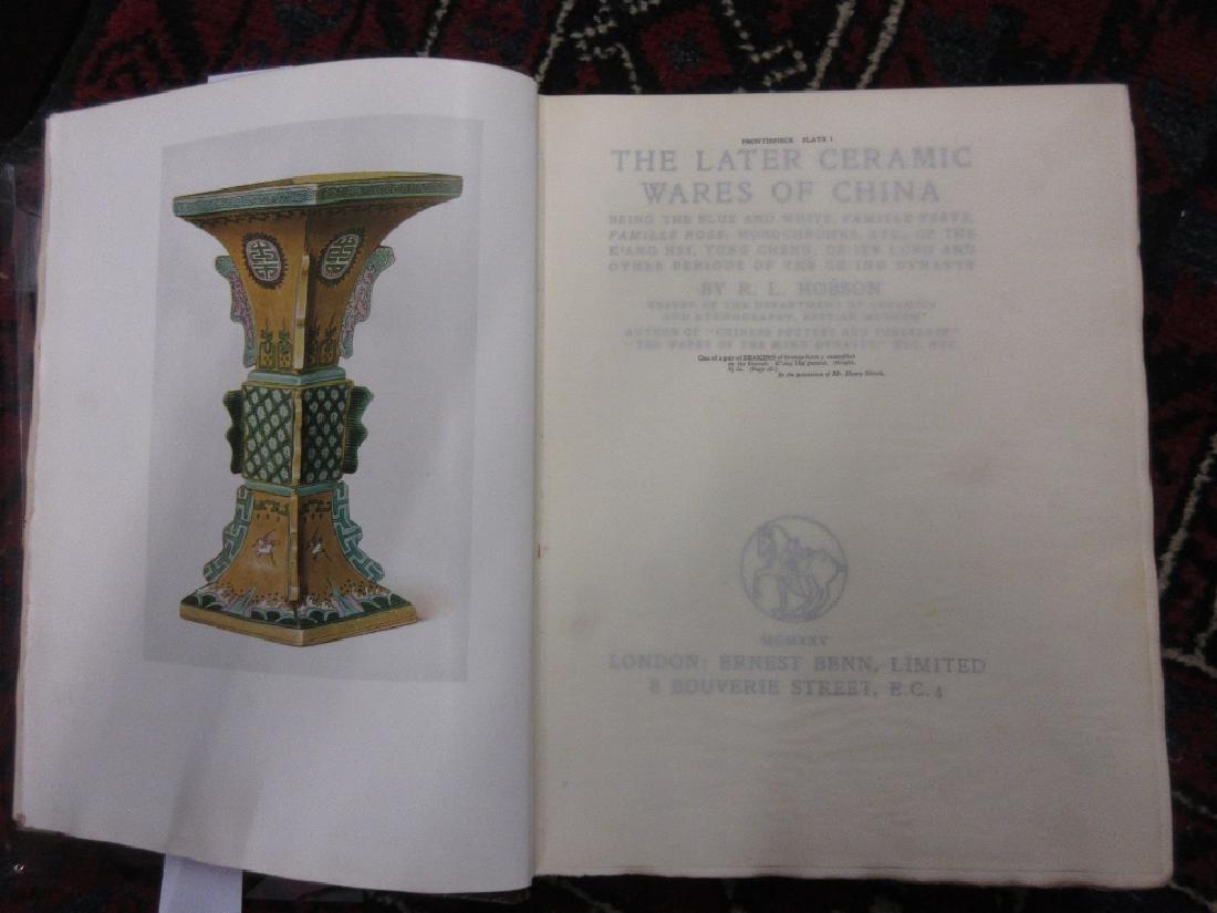 R.L. Hobson, ' The Latter Ceramic Wares of China ', (1 of 1)