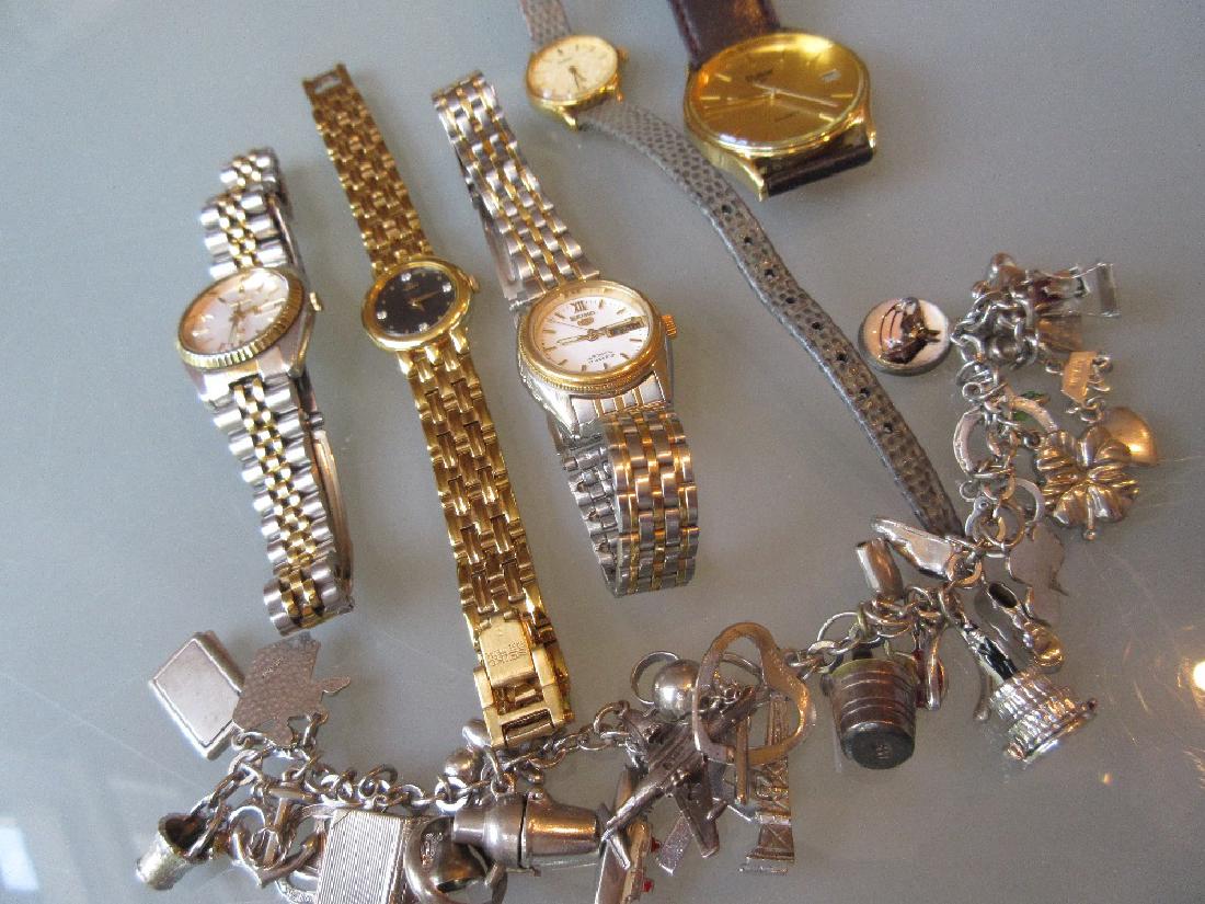 Three ladies Seiko wristwatches, two Pulsar (1 of 1)