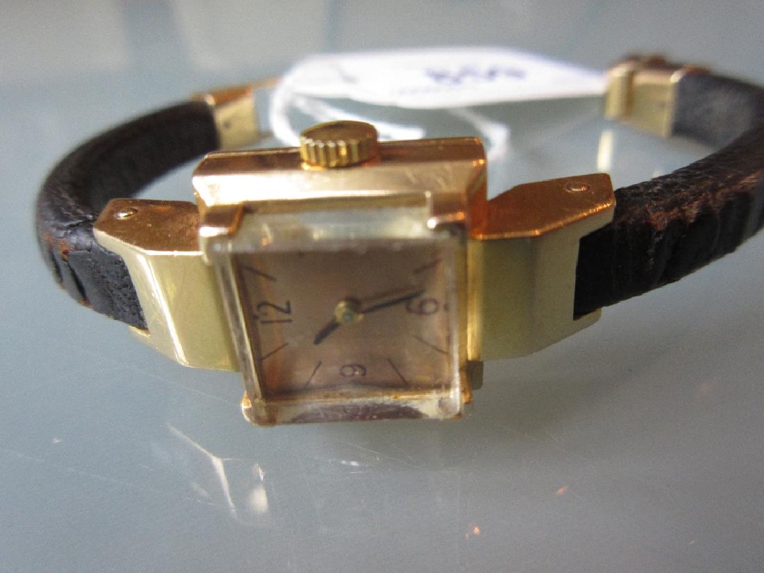 Universal ladies 18ct gold cased cocktail watch with a (1 of 1)