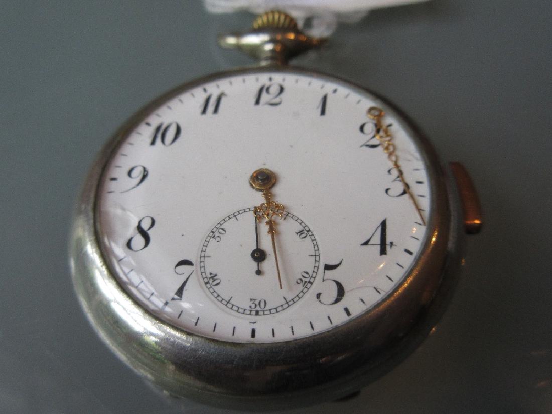 19th Century Continental crown wind fob watch, the (1 of 1)
