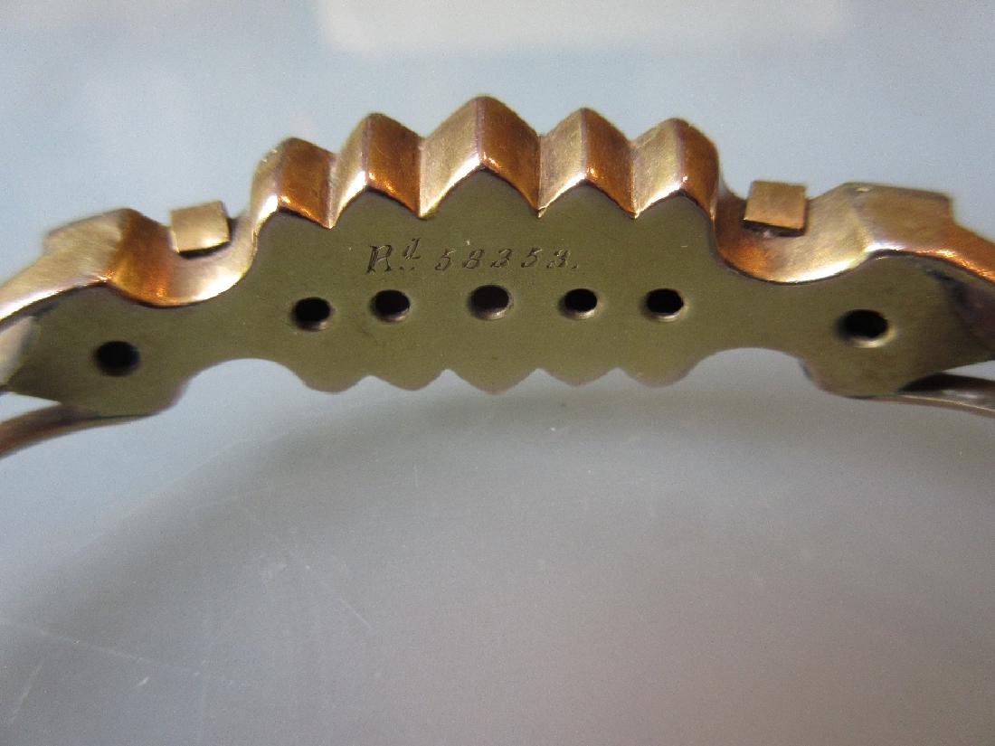 Victorian gold bangle set sapphires, diamonds and seed (1 of 1)