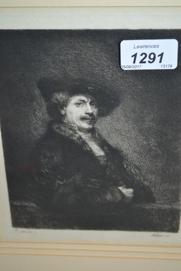 Group of three 19th Century black and white etchings (1 of 1)
