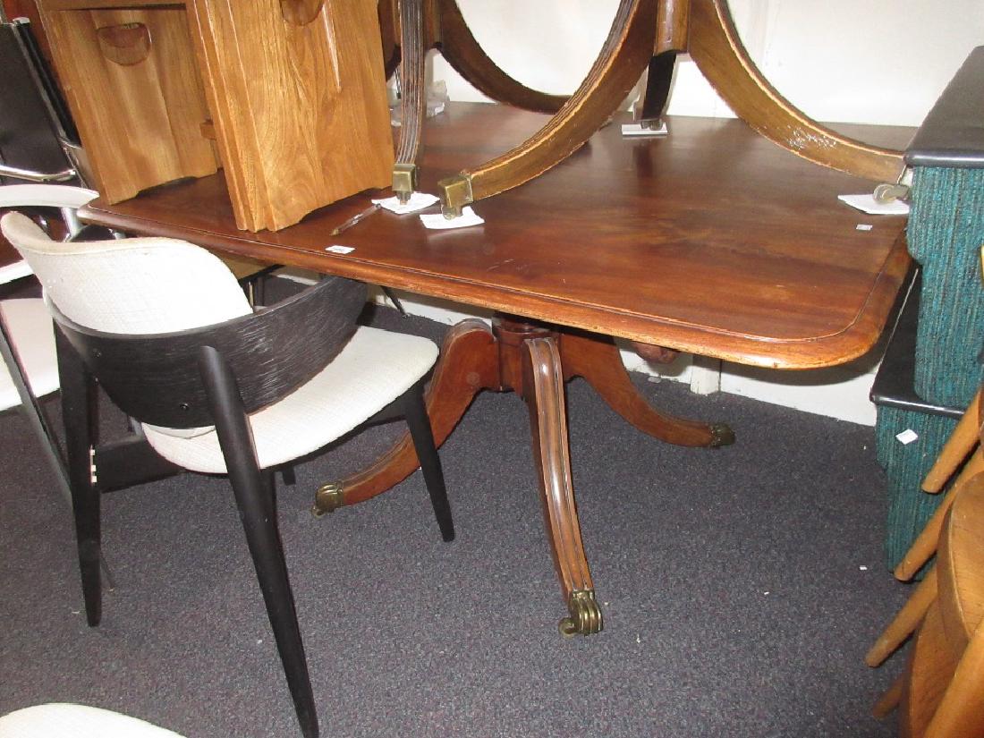 George IV rectangular mahogany pedestal breakfast table (1 of 1)