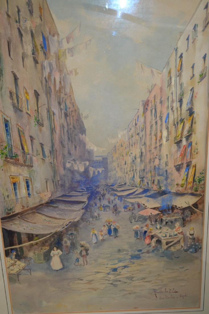 Arnaldo Delisio, watercolour, entitled ' Via Porto (1 of 1)