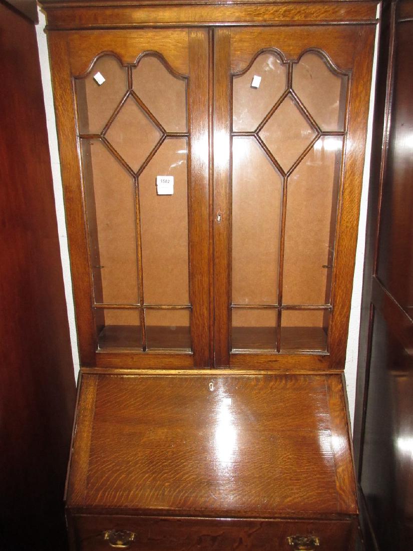 1930's Oak bureau bookcase: 1930's Oak bureau bookcase