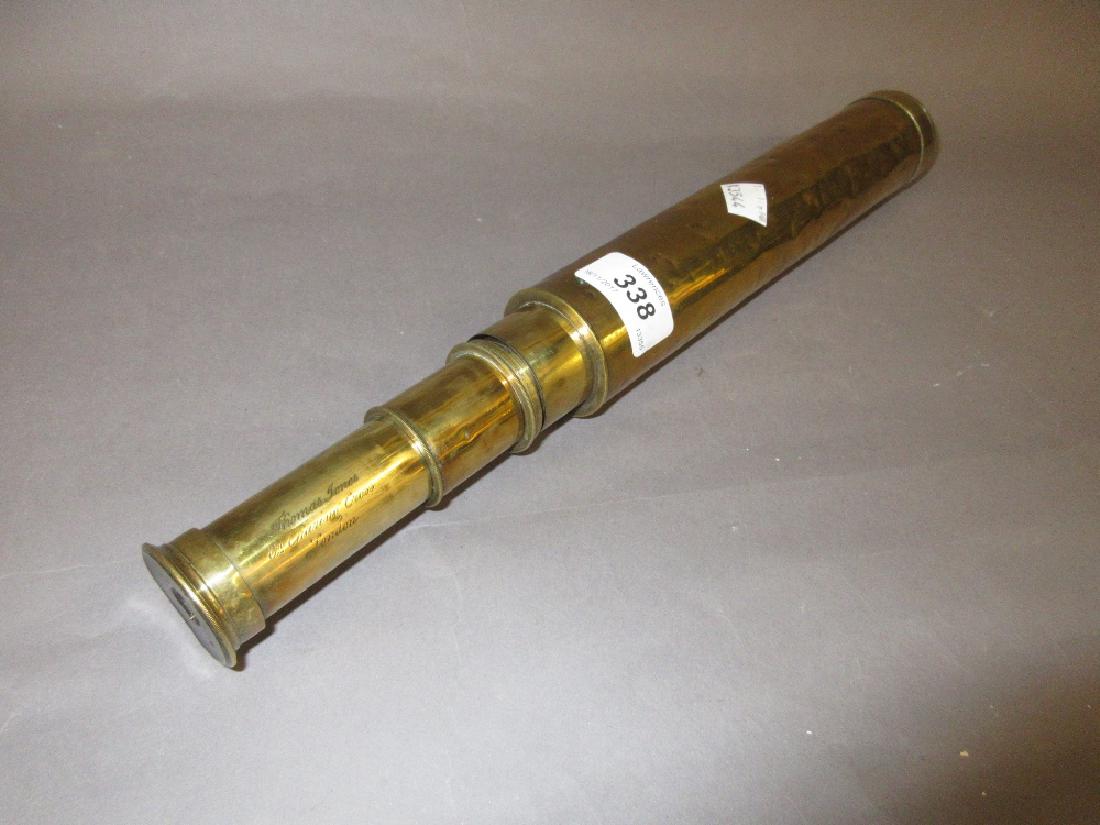 19th Century brass telescope by Thomas Jones, Charing (1 of 1)