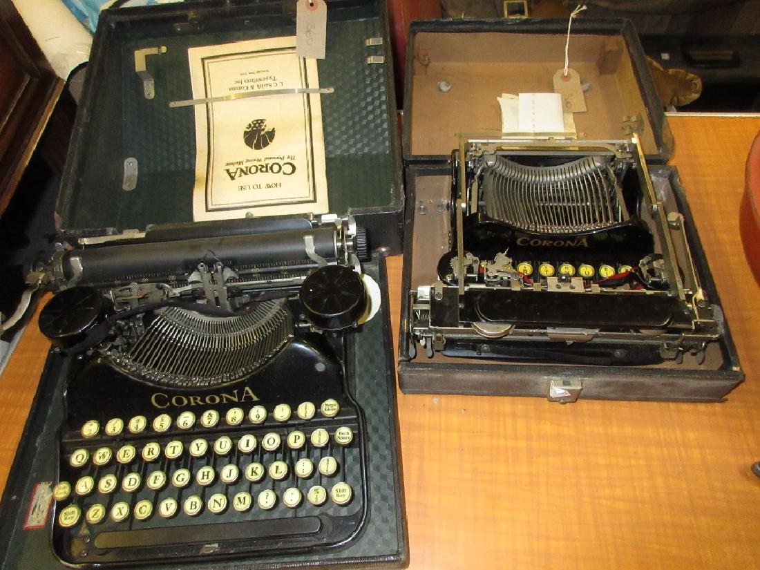 Corona typewriter in fitted case together with another (1 of 1)