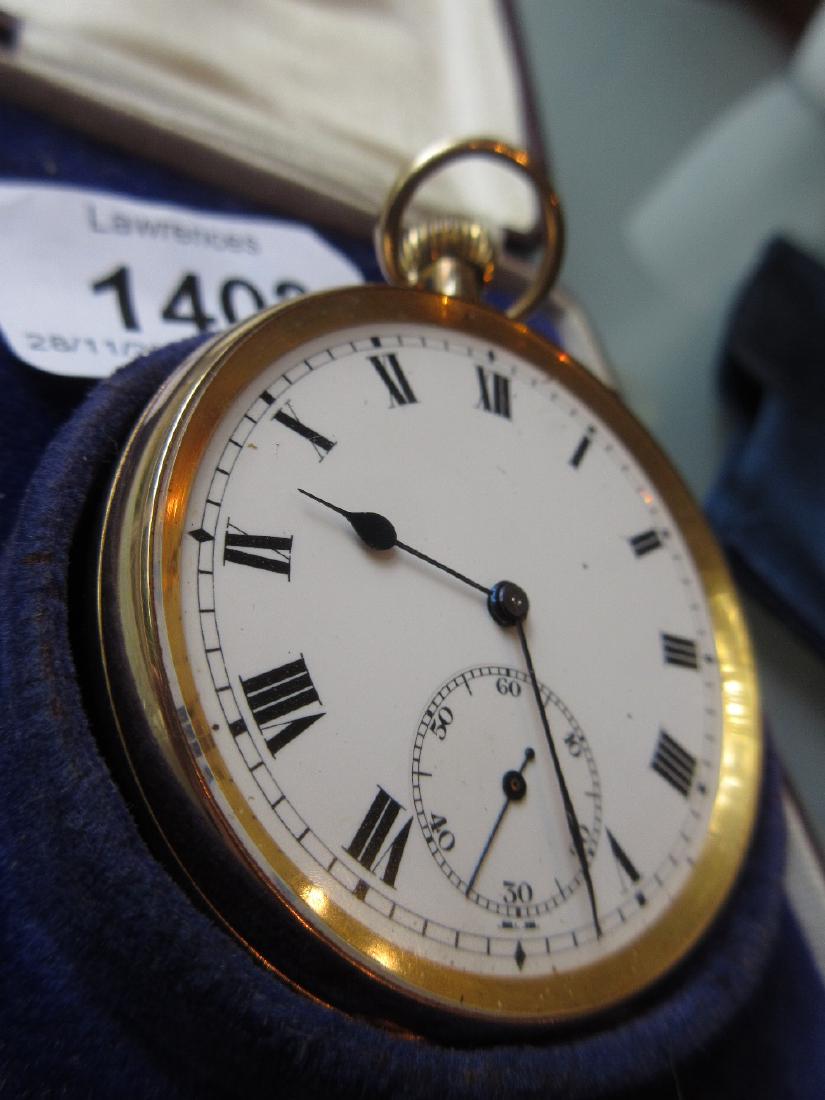 Early 20th Century 9ct gold cased crown wind open face (1 of 1)