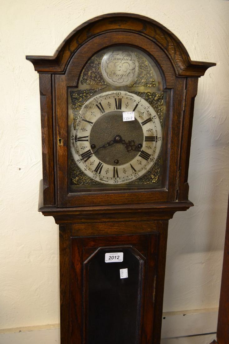 1930's Oak three train Grandmother clock: 1930's Oak three train Grandmother clock