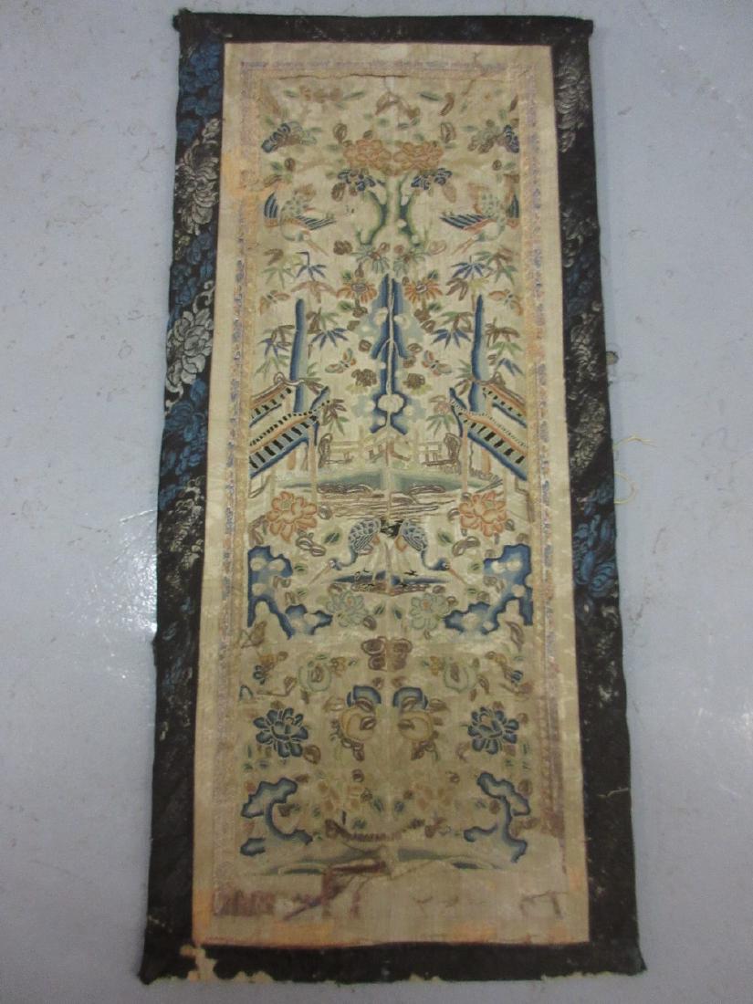 Chinese silk embroidered double sleeve panel (joined) (1 of 6)