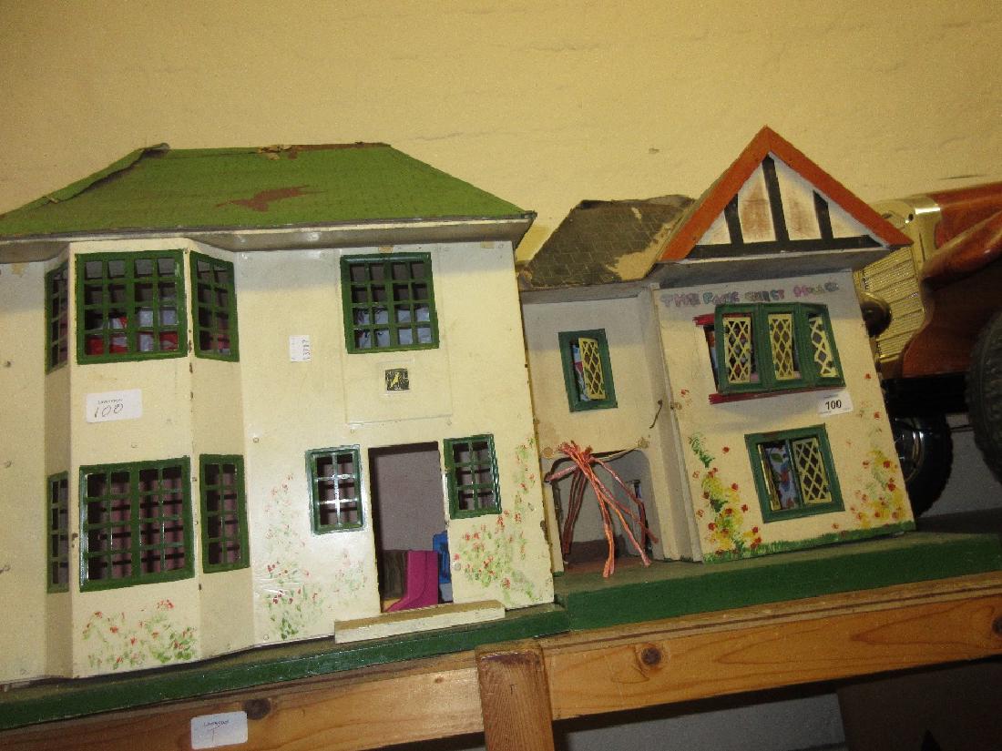 Two small mid 20th Century dolls houses (1 of 1)
