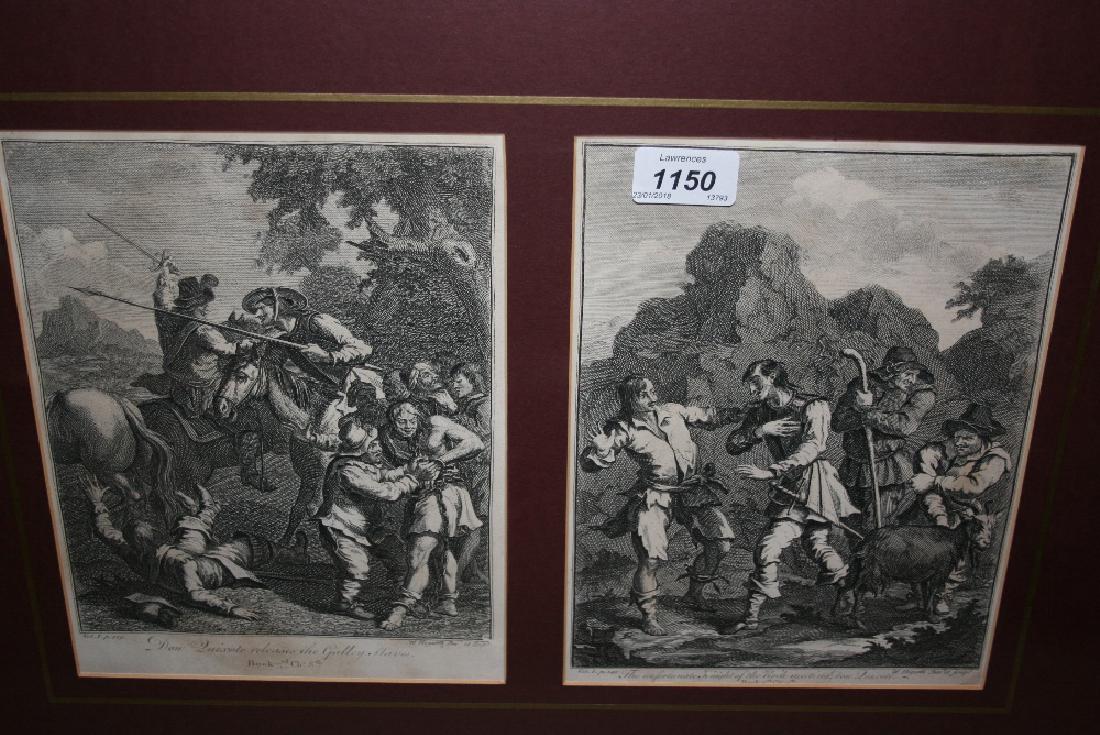 Three frames containing six mounted black and white (1 of 1)